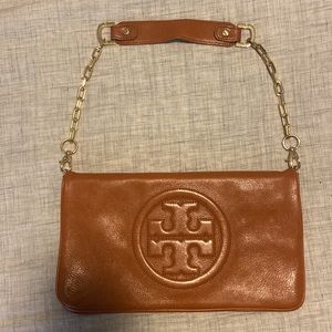 Tory Burch brown leather shoulder bag